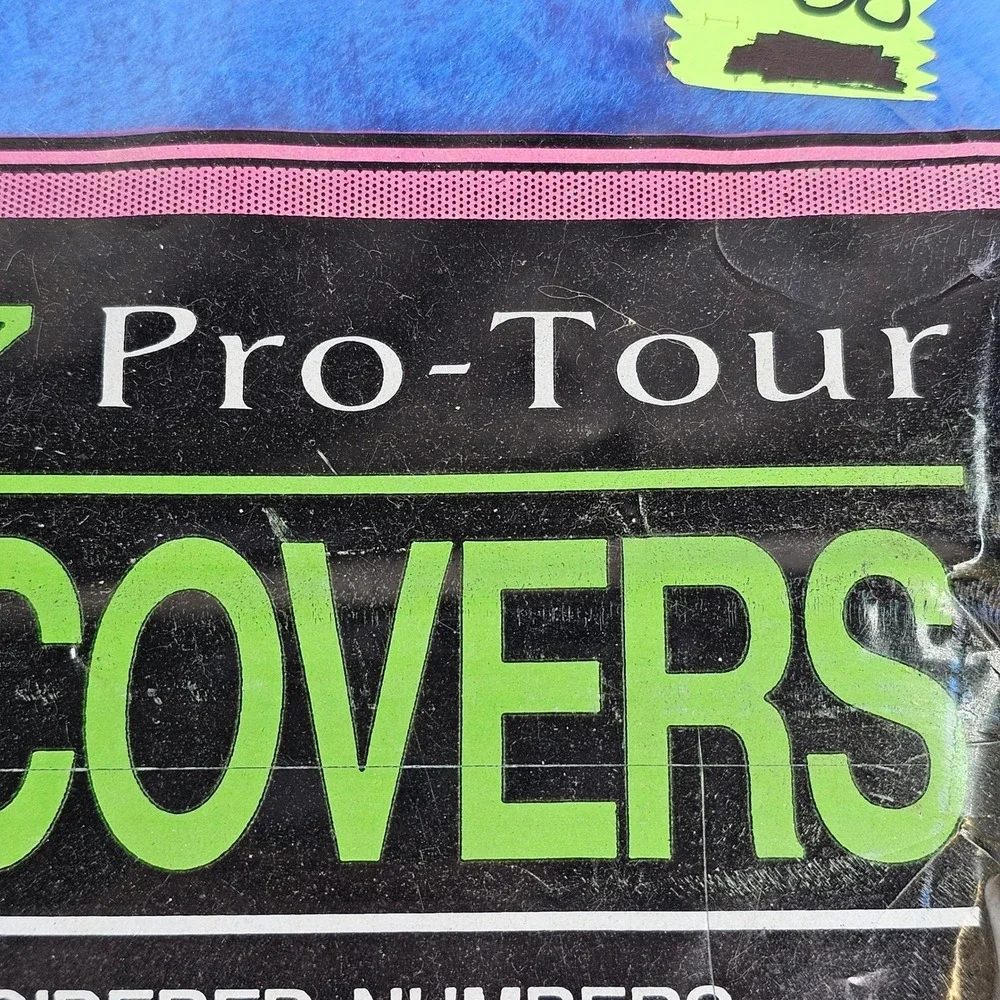 Vtg Crown Products Pro-Tour Golf Headcovers Blue Plush Acrylic Fur Made USA New